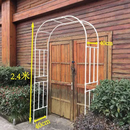 Высота 240 см на 210 см ширина свадебная АРКА цветок подставки на полку события дверь-арка сад цепляющийся лоза Свадебные Поставки