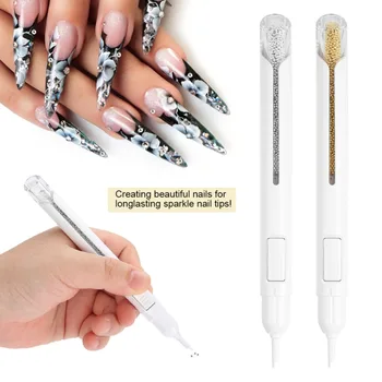 

Gel Painting Nail Art Dotting Pen Handle Rhinestone Pencil Crystal Beads Handle Nail Art Tool