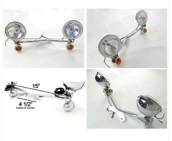 

Metal Passing Turn Signal Spot Light Bar For Motorcycle Street Bike Dual Sport Bike Chopper Custom Cruisers Motorcycle Bike ATV