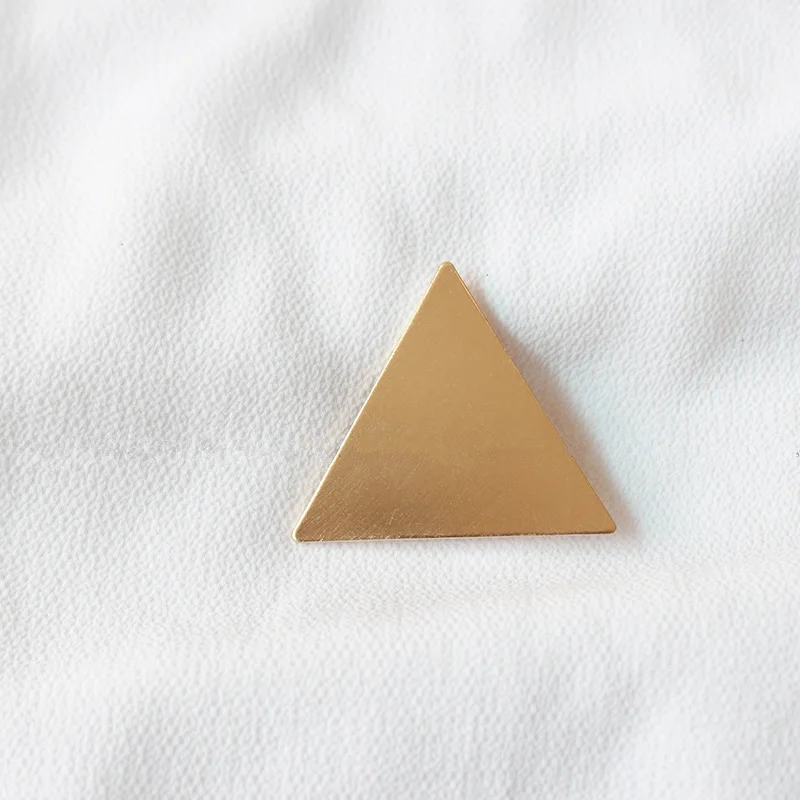 AOMU простые трендовые круглые треугольные Квадратные Металлические Заколки для женщин геометрические шпильки из сплава Головные уборы булочки аксессуары - Окраска металла: A