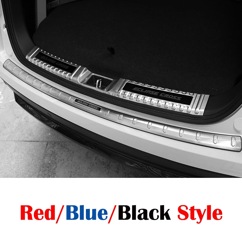 

For Mitsubishi Eclipse Cross 2018 Stainless Steel Rear Bumper Protector Sill Scuff Plate panel Cover Trim Car styling accessorie