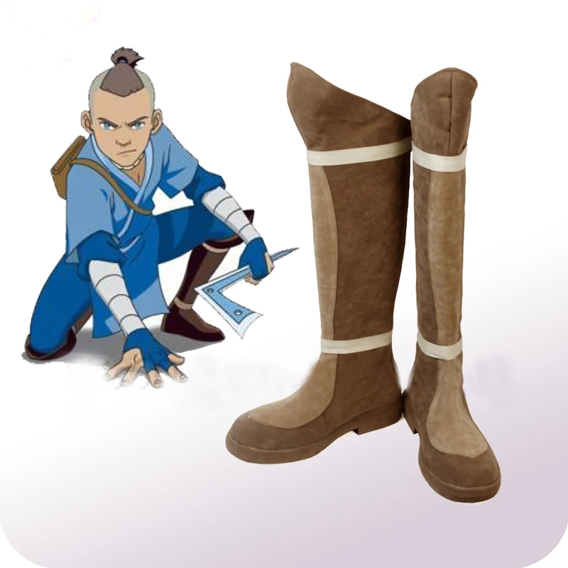 Аватар: последняя обувь для костюмированной вечеринки Airbender Sokka Ботинки
