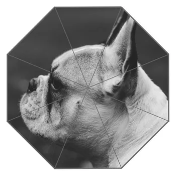 

New Custom Buldog Francuski Artwork Umbrella Sunny and Rainy Sunscreen Anti-uv Umbrella #QAZ098K
