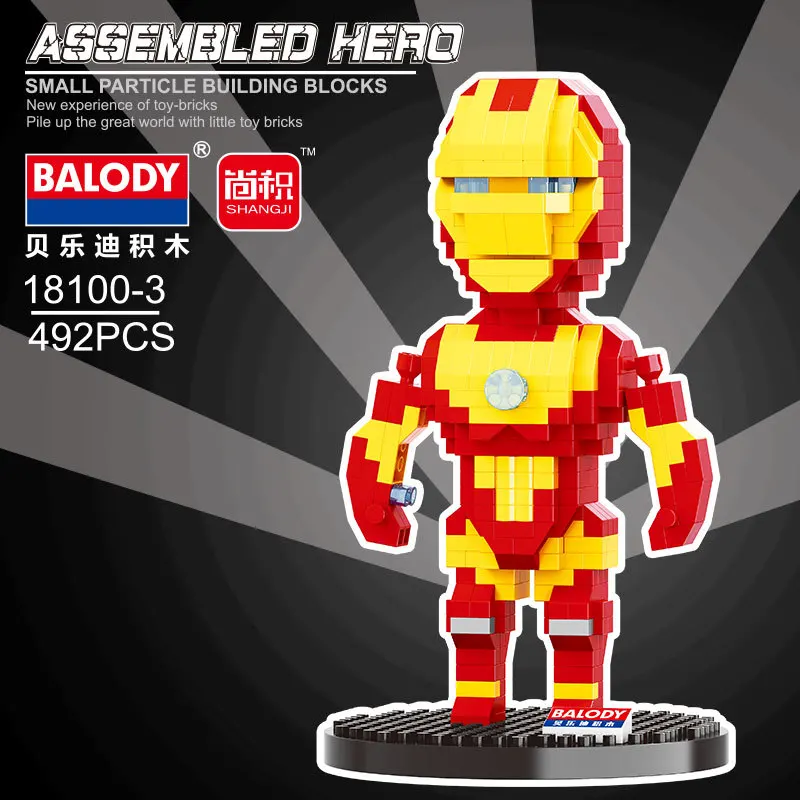 Конструктор BELODY Hero мини конструктор мелкие частицы сборные игрушки развивающие
