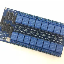 DC 5 V 16-канальный релейный модуль Интерфейс доска для Arduino PIC ARM DSP ПЛК с Оптрон защиты LM2576 Мощность 16 channeannel