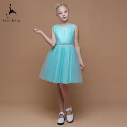 Eren Jossie брендовая модная одежда для девочек; вечерние платье по колено Тюль дизайнер хорошее качество детское платье для причастия