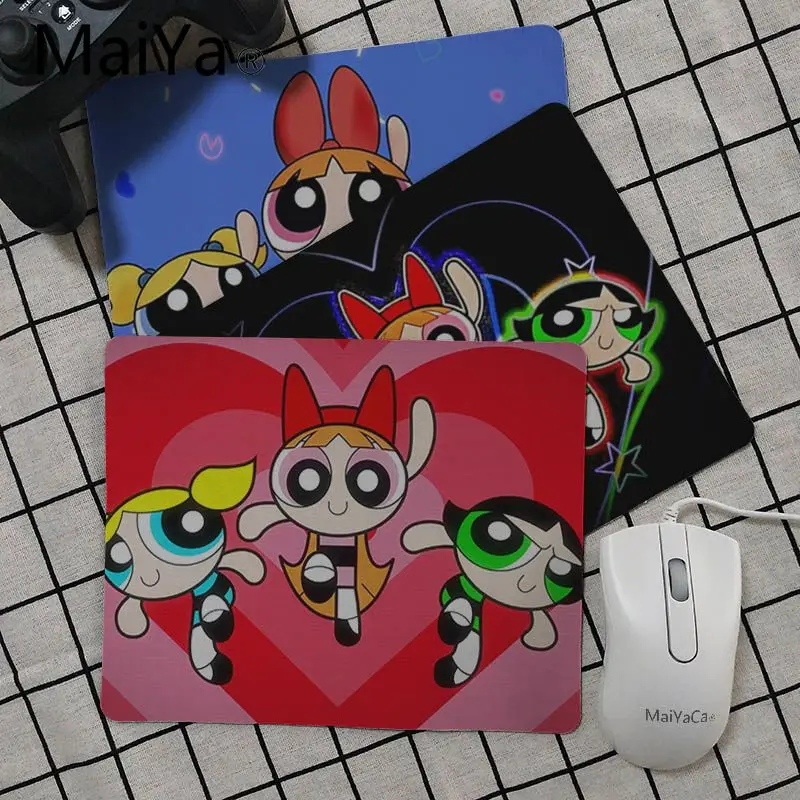 

Maiya High Quality The Powerpuff Girls Computer Gaming Mousemats Smooth Writing Pad Desktops Mate gaming mouse pad