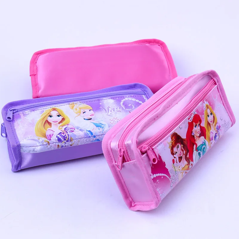  Disney Princess Pencil Bag Elementary School Korean Stationery Box Soft Pen Box Kindergarten Statio - 33050761455