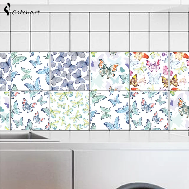 Bathroom Tiles Stickers aliexpress : buy pretty butterfly tiles stickers waist line Bathroom Tiles Stickers aliexpress : buy pretty butterfly tiles stickers waist line