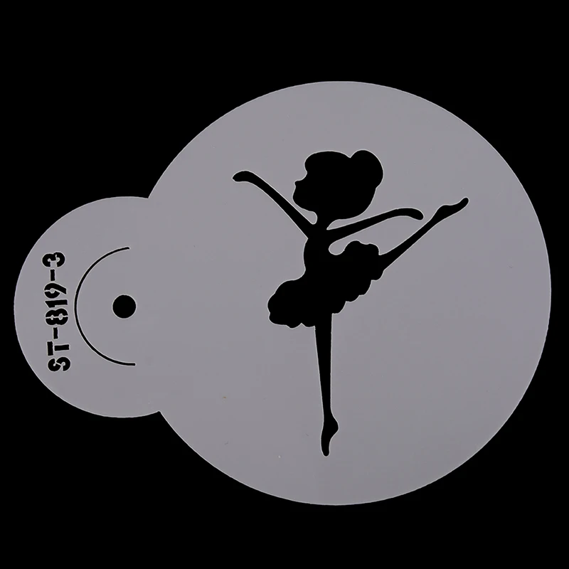 

3 Pcs/set Mini Dancing Girls Cookie Cake Stencil Set,Cupcake Decorating Stencil,Stencil for Cake ,Fondant Cake Decorating Tools