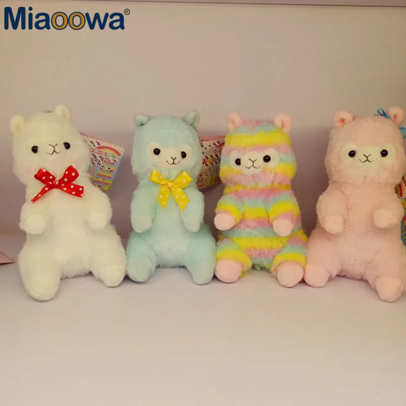 

1pc 15cm Cute Japanese Rainbow Alpacasso Plush Toy Soft Plush Alpacasso Pendant Stuffed Animals Alpaca Kawaii Gifts for Kids