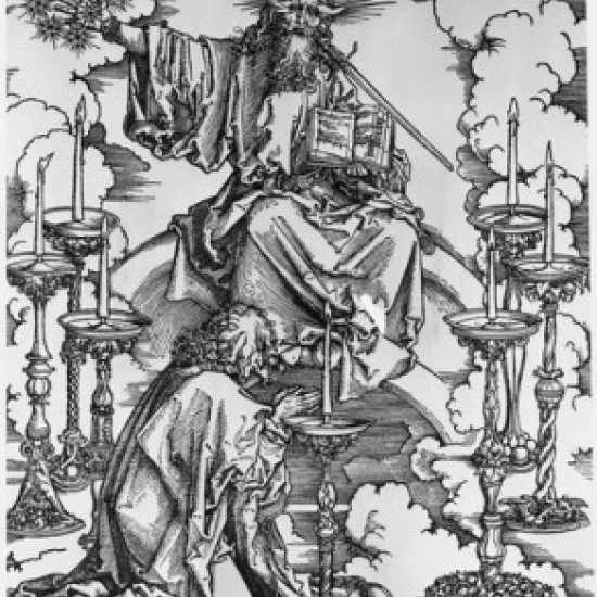 Vision of the Seven Candlesticks  Albrecht Durer (1471-1528 German)  Engraving Poster Print (18 x 24)