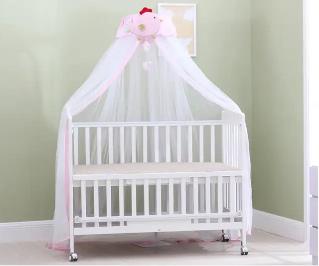Buy Cute Baby Crib Mosquito Net Infants Height Adjustable Canopy Boy Girl