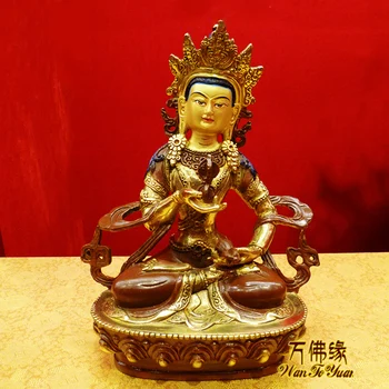 

Collection- home family efficacious Talisman Protection # Tibetan Buddhism Vajrasattva Samantabhadra gilding brass Buddha statue