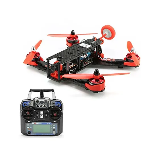 

F18216 210GT 210mm Mini Quadcopter FPV Racing Drone RTF Combo Full Kit with CC3D Flight Control FS-I6 Remote - Red