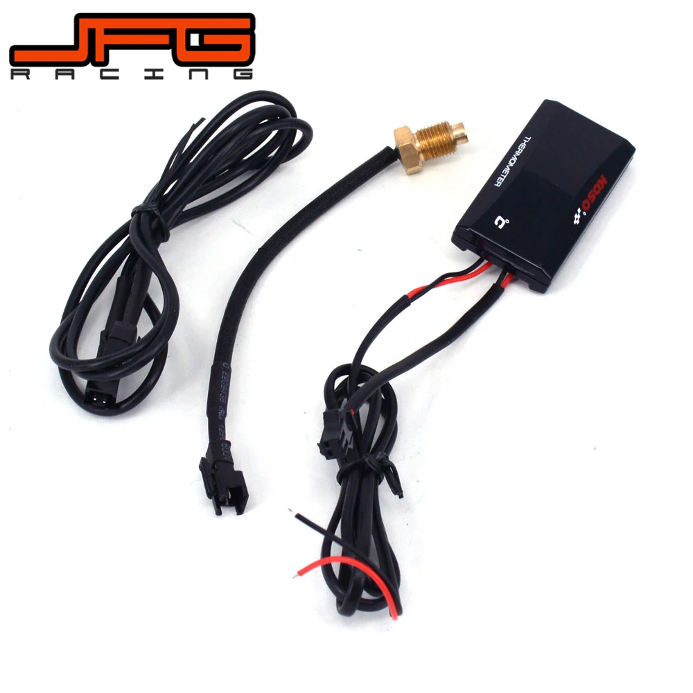 

Motorcycle Motorbike Universal Slim Meter Water Temp Gauge Accessories Temperature Blue LED Light Thermometer For Koso KTM