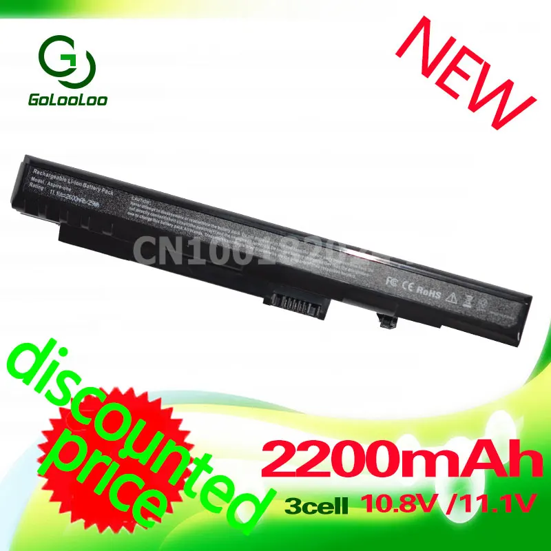 Golooloo 2200 мАч 3 сотового Батарея для acer Aspire One A110 150 D150 D210 D250 UM08B31 UM08B52 UM08B71 UM08B72 UM08B73