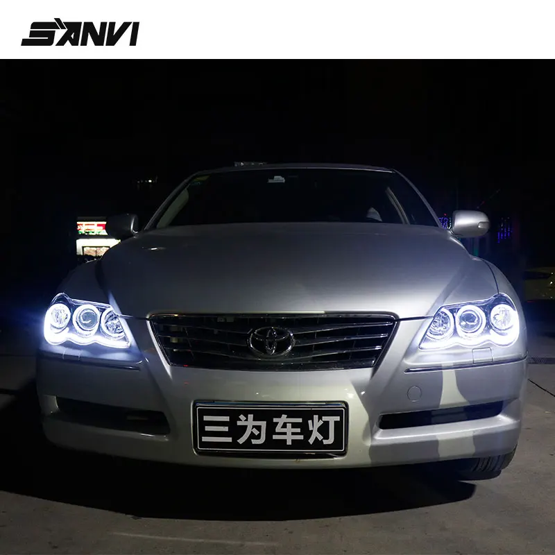 Фары SANVI для Toyota Mark X с линзой проектора Q5 фары головного света в стиле BMW
