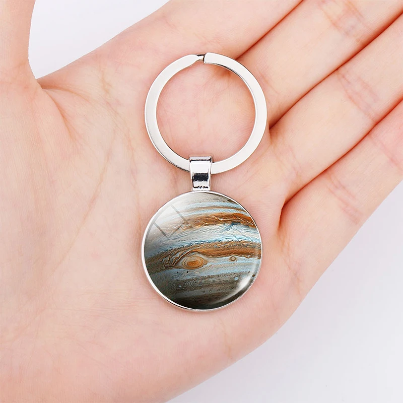 木星キーホルダーゴシック宝石宇宙惑星ペンダントガラスデッキキーホルダー銀河宇宙空間惑星金属ギフト Key Chains Aliexpress