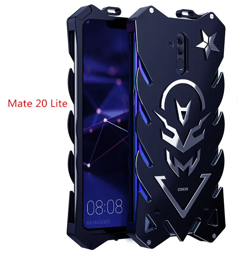 

New Design Zimon Metal Armor Cases for Huawei Mate20 Lite Series Aluminum Cover for HUAWEI Mate 20 Lite Phone Housing