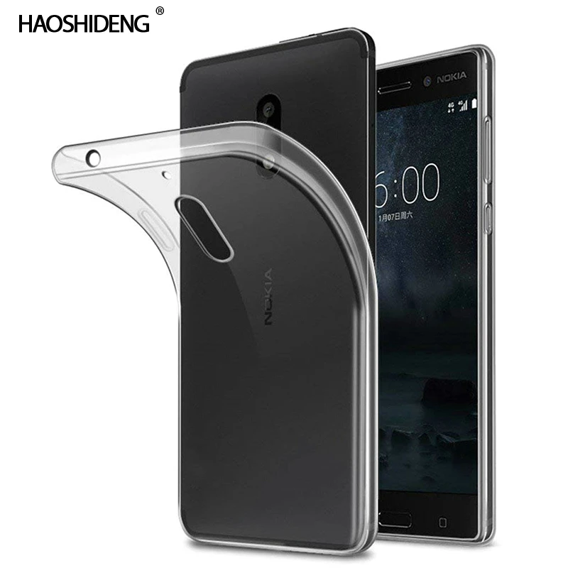 

Case For Nokia 6 TPU Silicon Durable Clear Transparent Soft Case for Nokia 6 Phone protective Back Cover 5.5"