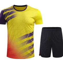 Новые наборы для бадминтона для мужчин/женщин, одежда для бадминтона, спортивные теннисные наборы, одежда для настольного тенниса 216AB