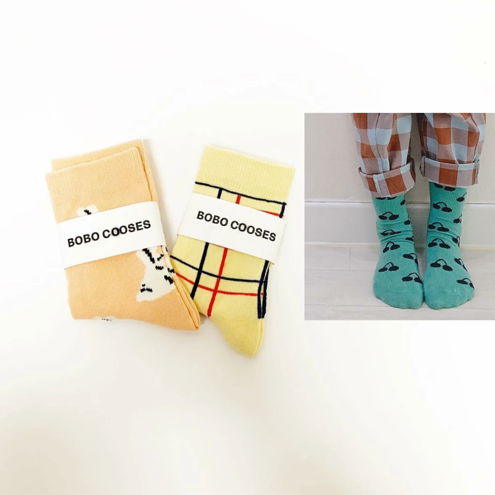 BC/брендовые весенне-летние носки для маленьких мальчиков 3 пары детских полосатых чулочных носков для девочек, детская школьная спортивная одежда