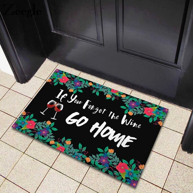 Zeegle Doormats For Entrance Door Leaf Flower Pattern Carpets Zeegle Doormats For Entrance Door Leaf Flower Pattern Carpets Living Room Home Decor Area Rug
