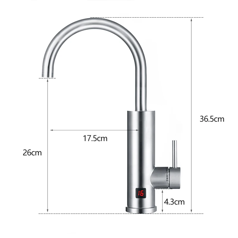 Смеситель кухонный FLG из нержавеющей стали 304 1500 Вт с водонагревателем|kitchen
