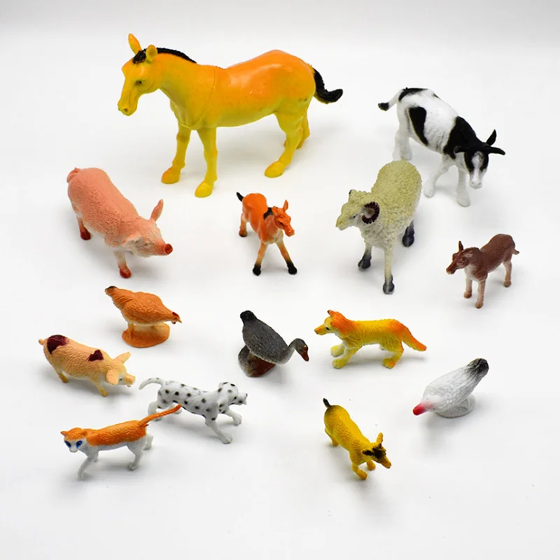 мелкие игрушки животные. набор "домашние животные". набор фигурок домашние животные. набор фигурок животных. набор животных для детей.