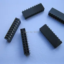 12 шт. SMD SMT шаг 2,54 мм 2x10 20pin поломки штыревой штырь двойной ряд полосы позолоченные