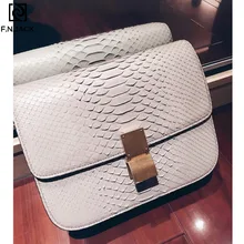 F. N. JACK новые сумки через плечо из натуральной кожи Стильные шикарные ретро маленькие сумки женские квадратные сумочки с металлической пряжкой