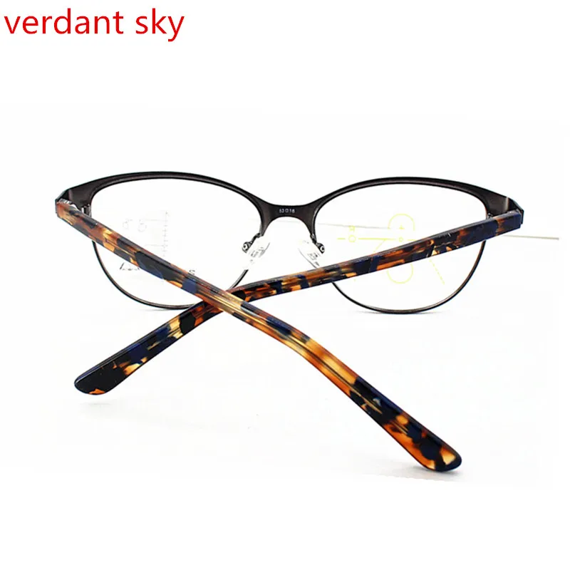 Мультифокальные умные автоматические очки кошачий глаз с зумом, металлические многофункциональные очки для чтения, женские очки