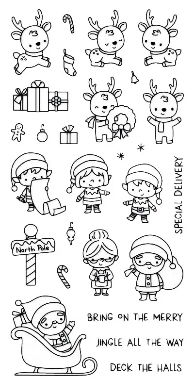 

snow play/penguin Transparent Clear Silicone Stamp/Seal for DIY scrapbooking/photo album Decorative clear stamp M1223