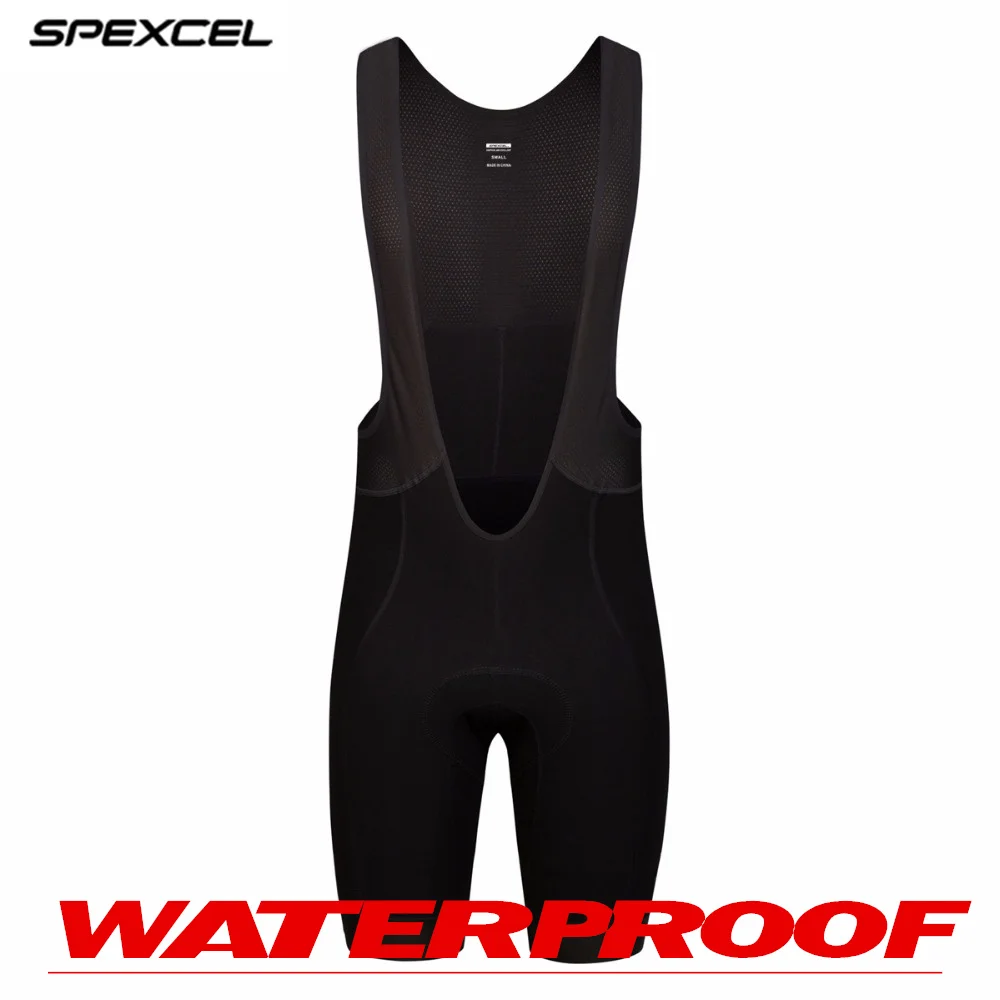 

SPEXCEL New Windproof waterproof Cycling Bib Shorts Black Pro Cycling shorts bicycle race Bottom Ciclismo for All weather