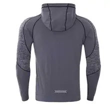 Мужская быстросохнущая Кепка, толстовка с капюшоном, спортивная майка, Облегающая рубашка для фитнеса, футболка для занятий спортом, бодибилдингом, куртка для бега MY178