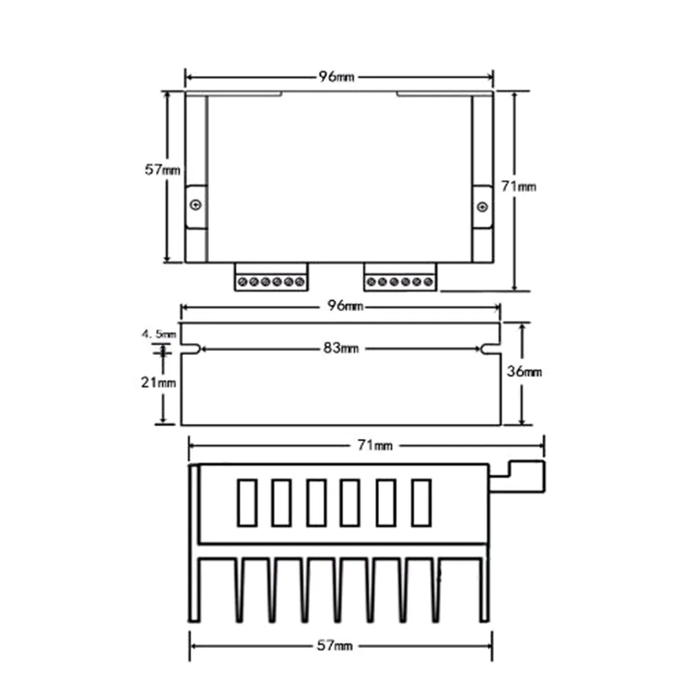 3 шт. обновленная версия TB6600 StepperMotor Driver 4A 9~ 42 в ttl 16 микро-шаг ЧПУ 1 Ось 2or4 фазы StepperMoto 42,57, 86