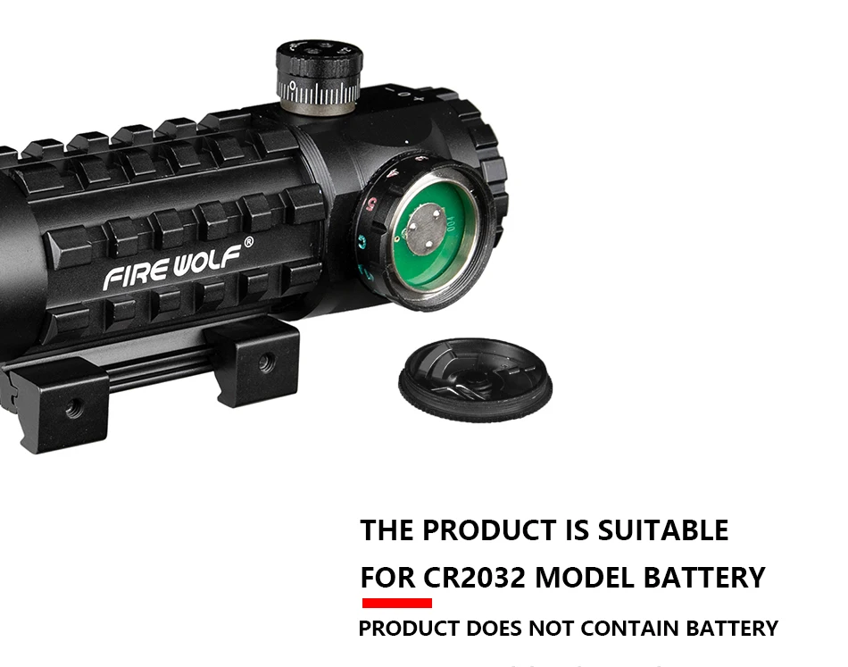 Огненный волк 3X28 Охота тактический зеленый Red Dot Крест прицел тактический оптика подходят 11/20 мм регулируемый железнодорожный прицелы