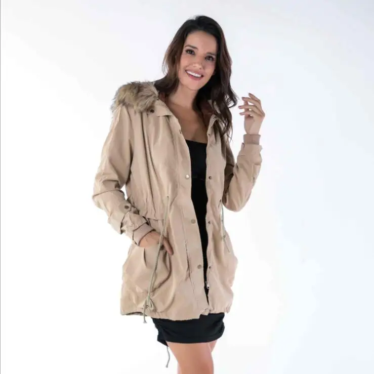 Manteau D'hiver À 2 Longues Des Longue Parkas Jaqueta 2018 De 3 Chaud 2019 Veste Base Dames Manches 1 Feminina Casual Femmes 8B4HHPq