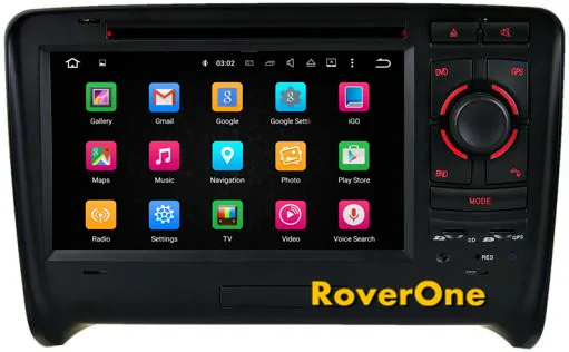 Sale RoverOne Quad Core Android 7.1 Autoradio GPS Navi Car Multimedia Player For Audi TT TTS MK2 2006-2013 DVD Bluetooth Mirror Link 1