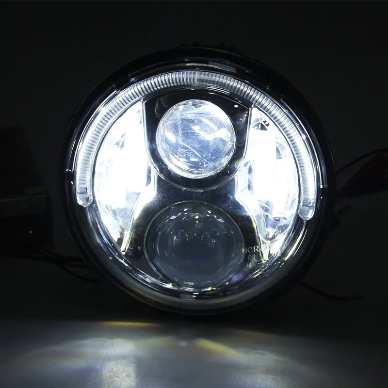 Motorcycle Headlight Led Halo Ring For Honda CB400 CB500 CB1300 Hornet 250600900 VTEC400 VTR250 CB250 Refit Round Light (5)