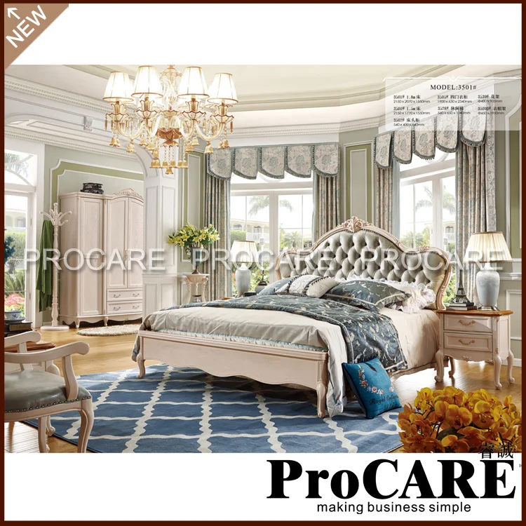 

Modern bedroom furniture, double bed design furniture from foshan