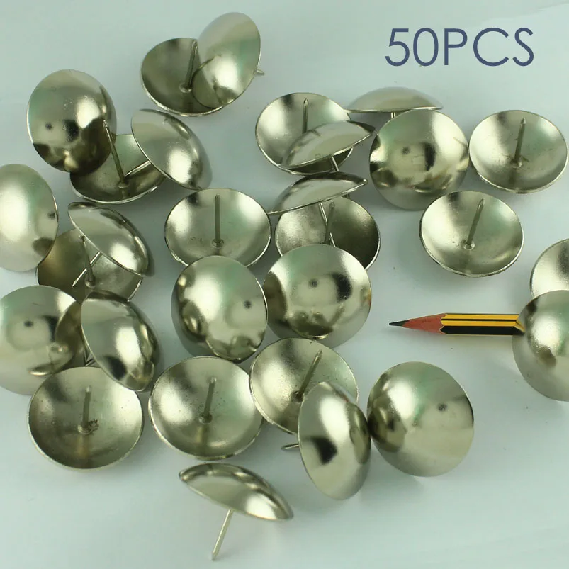 1.5" 40mm silver upholstery tack decorative nail furniture rivet big 50