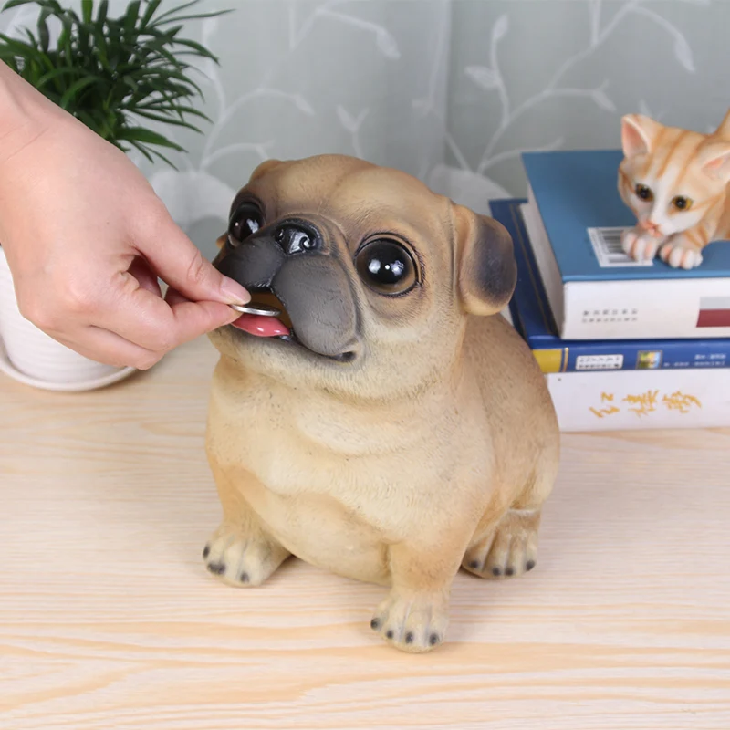 censhaorme Cute Puppy Coin Bank Choken Robotic Dog Bank alla Banca di Moneta di plastica Canine di Soldi di Risparmio 