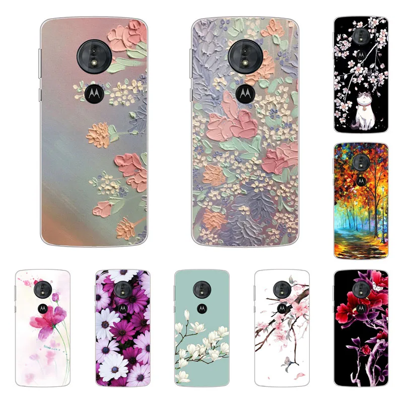 

For Motorola Moto g7 play Case,Silicon Full flower Painting Soft TPU Back Cover for Motorola Moto g7 power protect Phone bags