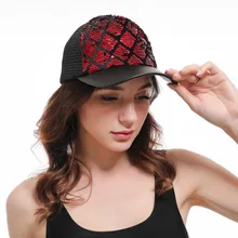 Новые модные женские летние шляпы от солнца пентаграмма двухцветная зебра узор блестящие пайетки бейсбольная Кепка унисекс бейсболка Козырьки