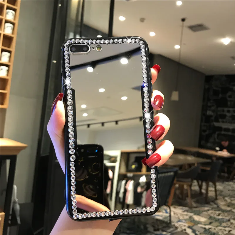 

Luxury Mirror Case For Samsung Galaxy note 8 9 J3 J5 J7 a5 a7 2017 A30 A50 A20 Cover for iphone x xr 6 6s 7 8 plus xs max capa
