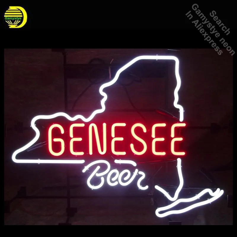 

Genese Beer Neon Sign Handcrafted Neon Bulbs Sign Art Real Glass Tube Custom LOGO Iconic Wall signs personalized Advertise Lamps