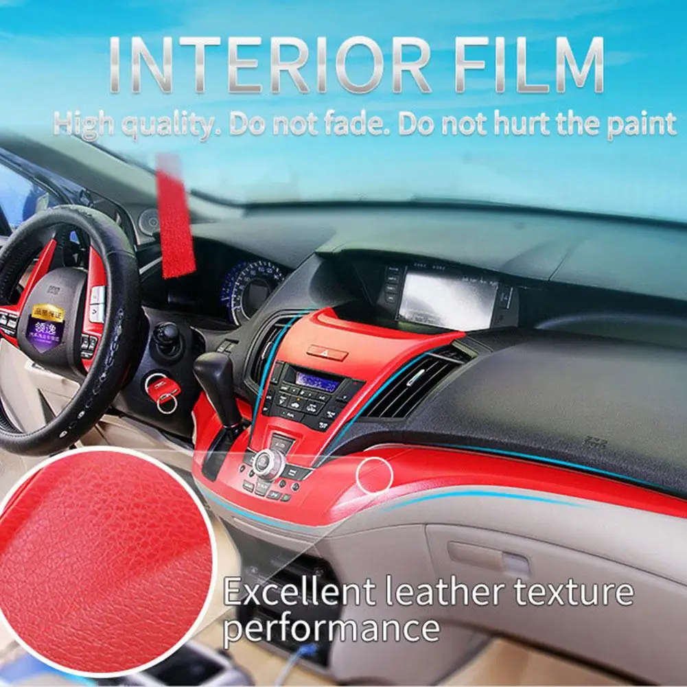Auto Car Interior Textured Sticker Color Change Film Decor 30x152CM