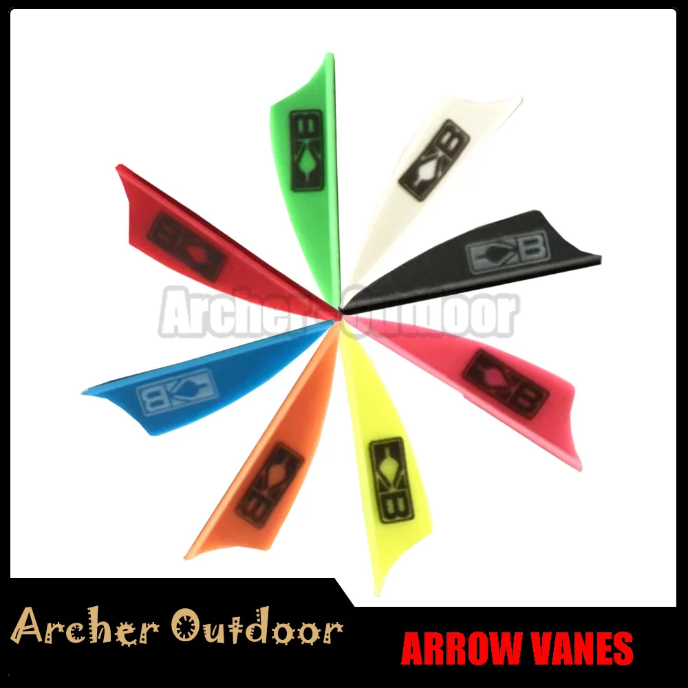 Buy 60Pcs 1.75 inch Arrow Vanes Plastic DIY Arrow